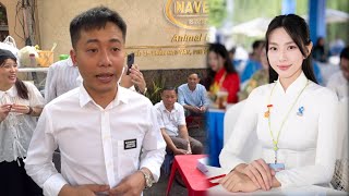 Phản ứng Quang Linh Vlog khi bị hỏi Thuỳ Tiên sao không tới khai trương Quán Cơm Niêu