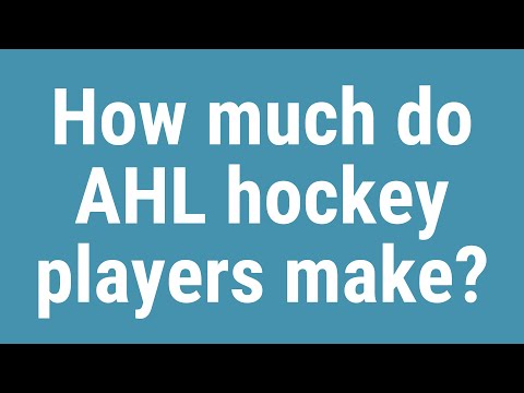 How much does the average AHL player make?