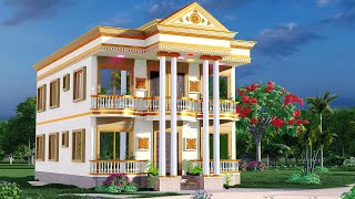 রাজকীয় ২ তলা বাড়ির ডিজাইন । Luxury Duplex House Design Bangladesh.দোতালা বাড়ির ডিজাইন ২০২৩।