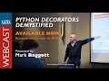 SANS Webcast: Python Decorators Demystified