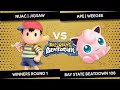 Bay State Beatdown 108 - NUAC | Jigsaw (Ness) vs APE | WEEGEE (Jigglypuff) - Winners Round 1