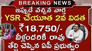 ఏపీ వైయస్సార్  చేయూత వీళ్ళందరికీ రాదు| ap ysr cheyutha latest news |ysr cheyutha eligibility rules