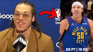 Aaron Gordon after Monster 29 Point Game 3 vs Lakers + More