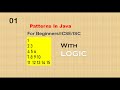 Patterns in Java - 01 | Nested for loop in Java | For Beginners/ICSE/ISC | Computer Wallah