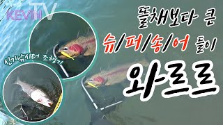 [케빈TV] 신기낚시터 슈퍼 송어들과 한판승부! Urban Trout Lure fishing in Korea