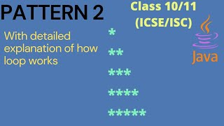 star pattern in java | nested for loops | java patterns | half star pyramid pattern @padhaikrlo