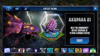 Akupara 81 Boss Event round 3 | Jurassic World the game (9/24/22)