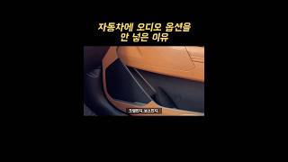 자동차에 오디오 옵션을 안 넣은 이유