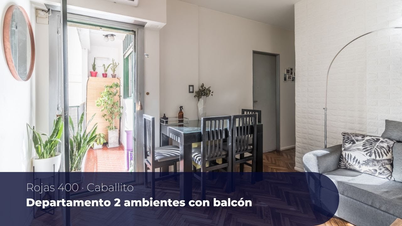 Venta Departamento De Dos Ambientes Con Balcón En Caballito - YouTube