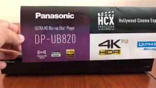 Panasonic - DP-UB820 - 4K Ultra HD Player Unboxing \u0026 Testing Dolby Vision.