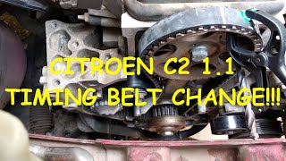 Citroen C2 1.1 timing belt change