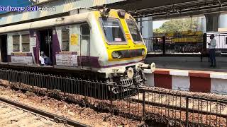 Sewri Railways Station Mumbai ll Mumbai Local Train Arrivel and Departure from Sewri Railways Statio