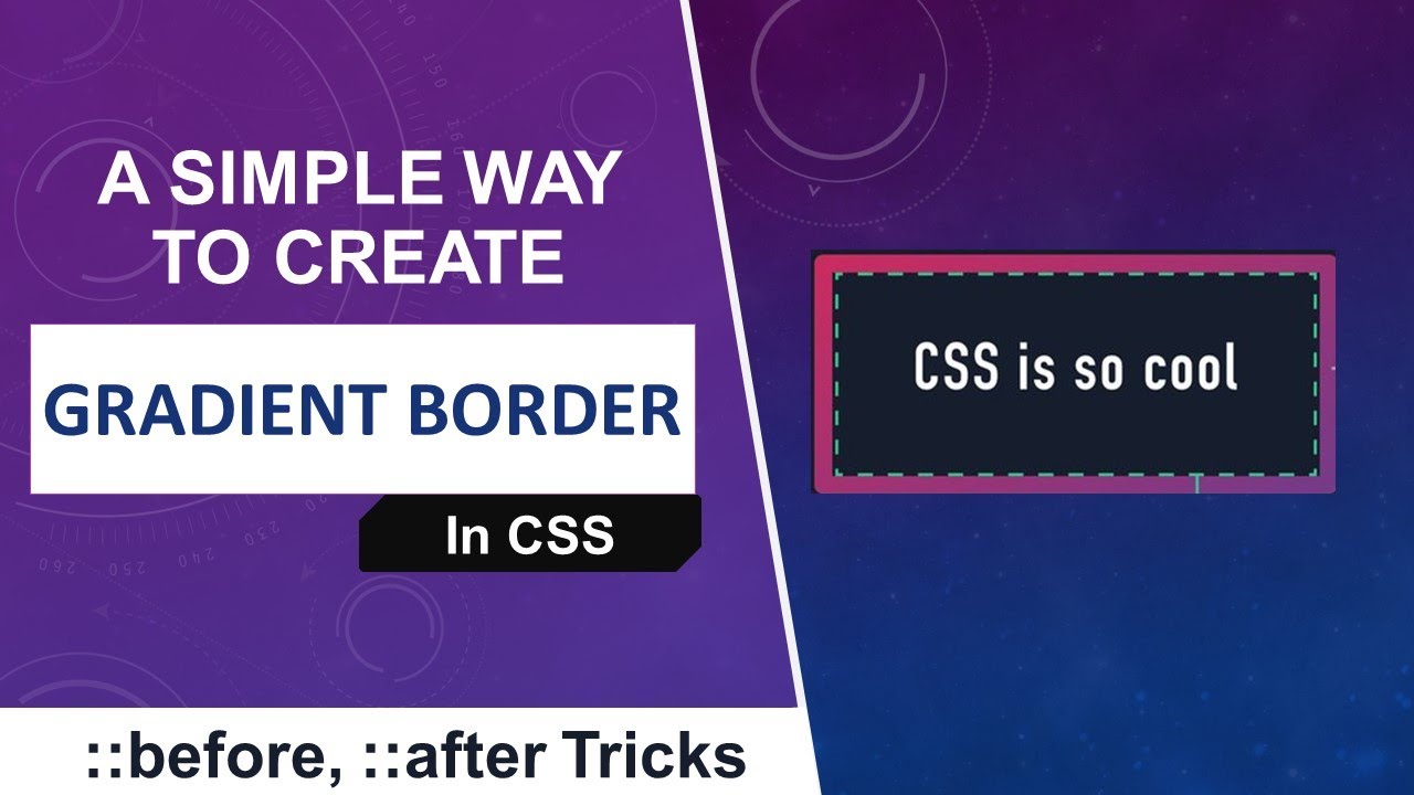 How To Create Gradient Border In CSS | Gradient Border | CSS Tip And ...