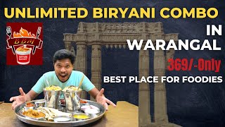 unlimited chiken biryani combo😱 in warangal at bucket biryani meal #waranagalfoodhunting atluntadi