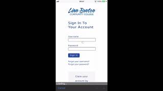 Moodle Mobile App Logging In