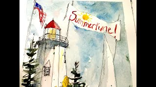 Fun Watercolor Collage Style Painting - with Chris Petri