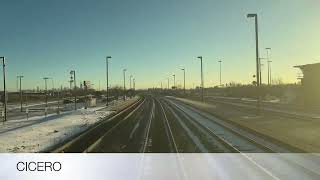 Metra Train Cab Car Ride On BNSF Train #1234 From Congress Park To Chicago Union Station On 1/13/25