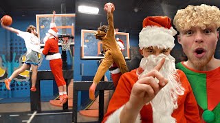 Dunk On 6'10 Santa, Win Christmas Present At SKY ZONE!