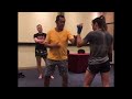 Sangtiennoi Muay Thai Technique /Parry, sidestep and kick