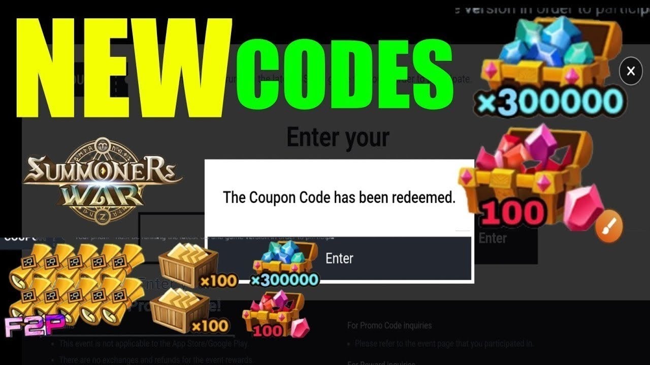 NEW SUMMONERS WAR PROMO CODES 2023 - SUMMONERS WAR CODES 2023 - CODE ...