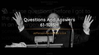 61-1015M Questions And Answers | William Branham