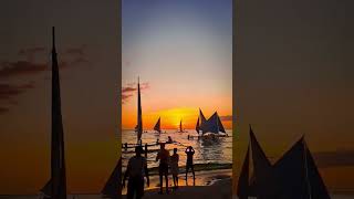 Boracay Sunset hits different | Boracay Island Philippines #shorts #boracay #philippines #sunset