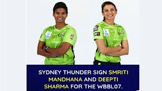WBBL07 A message from our new recruits, Smriti Mandhana and Deepti Sharma! 💭🇮🇳