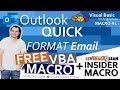 Outlook Quick Format Email | VBA Macro #1