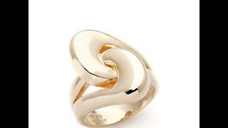 Technibond HighPolished Raised Interlocked Ring