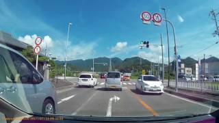 ドライブ　和歌山県・那智勝浦町・ホテル浦島 の駐車場から\