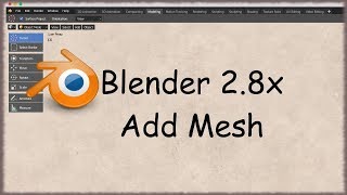 Blender 2.8 - 08 - Ajout de mesh / Add mesh