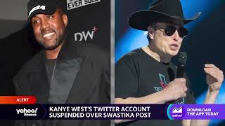 Ye's Twitter account is suspended again, Elon Musk says