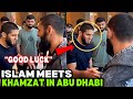 Islam Makhachev MEETS Khamzat Chimaev In Abu Dhabi At UFC 294 (VIDEO)