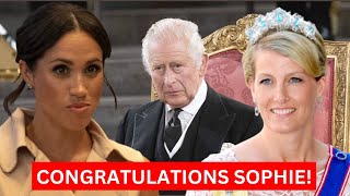 MEGHAN SEETHING! KING CHARLES' SPECIAL LETTER BESTOW PRESTIGIOUS TITLE To Sophie Before Coronation.