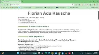 Resume on Apache Web Server using Docker