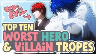 Top 10 WORST Hero & Villain Tropes (And I Draw Them All) || SPEEDPAINT + COMMENTARY