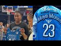 maya moore was happy and emotional 23 jersey officially hangs in the rafters at target center