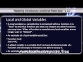 JavaScript Training Tutorial Local and Global Variables