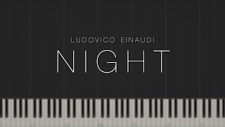 Night - Ludovico Einaudi \\ Synthesia Piano Tutorial