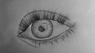 Aprende cómo dibujar un ojo realista a lápiz, muy fácil y paso a paso