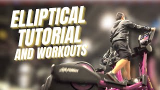 Planet Fitness Elliptical (HOW TO USE IT / WORKOUTS FOR BEGINNERS!)