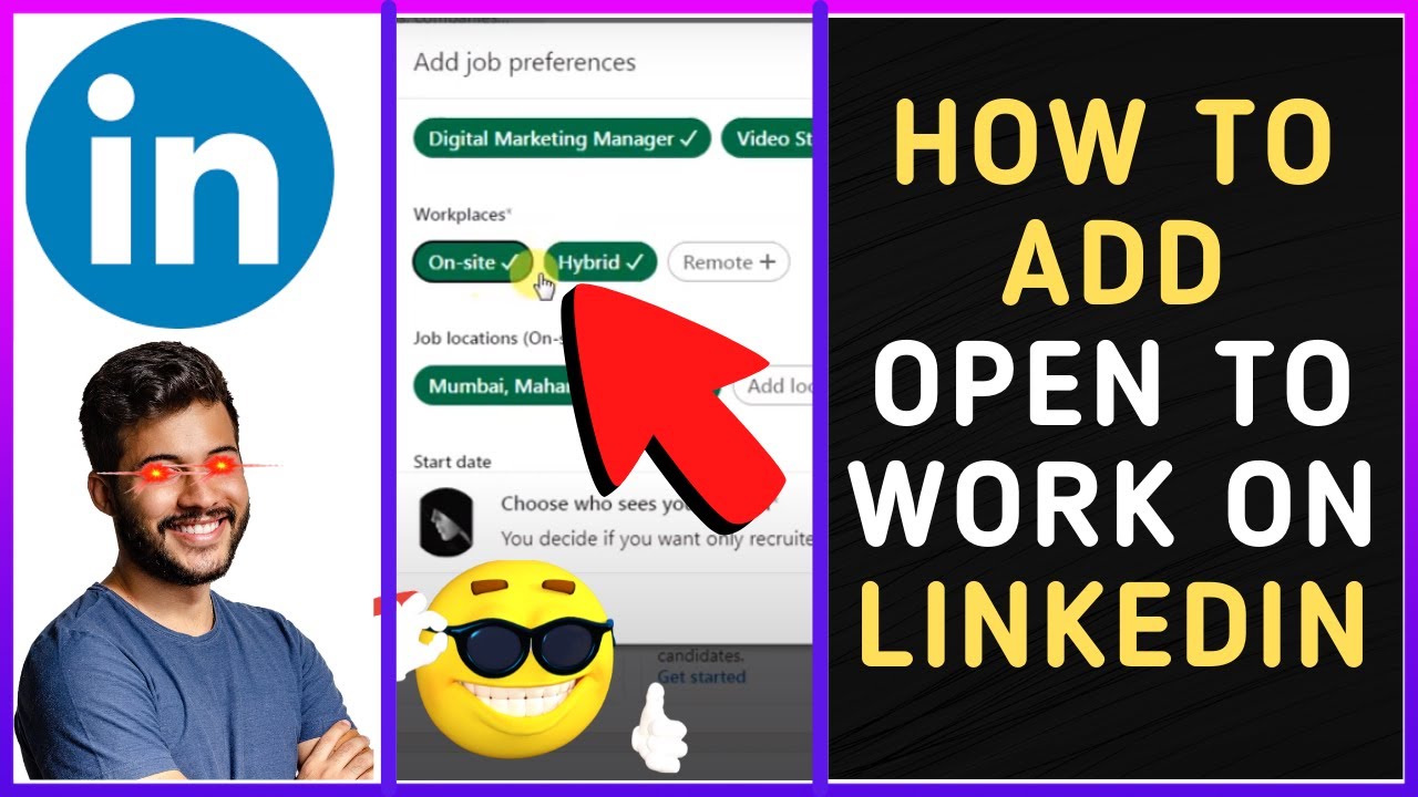 How To Add Open To Work On Linkedin - YouTube