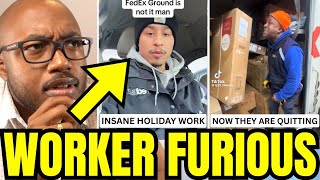 FedEx Workers Are QUITTING After INSANE Holiday Conditions And Low Pay