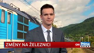 CNN Prima News - Změny na železnicích - Hlavní novinkou jsou rozšířené jednotné jízdenky