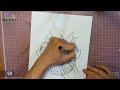 이레즈미 칼라 잉어와 연꽃 타투도안 그림 그리기 라인 1 tk how to draw a tattoo design irezumi koi and lotus.