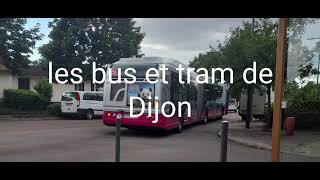 Les bus et tram du réseau Divia de Dijon