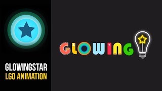 Glowing star Logo Animation