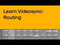 Routing video with Videosync in Ableton Live 11