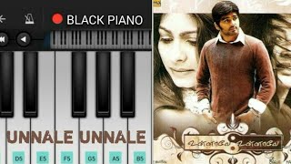 Unnale Unnale Song In Piano | Unnale Unnale | #BLACKPIANO