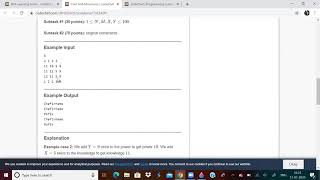 CODECHEF DSA SERIES PROBLEM: CHEF AND ADVENTURES(MATHS).